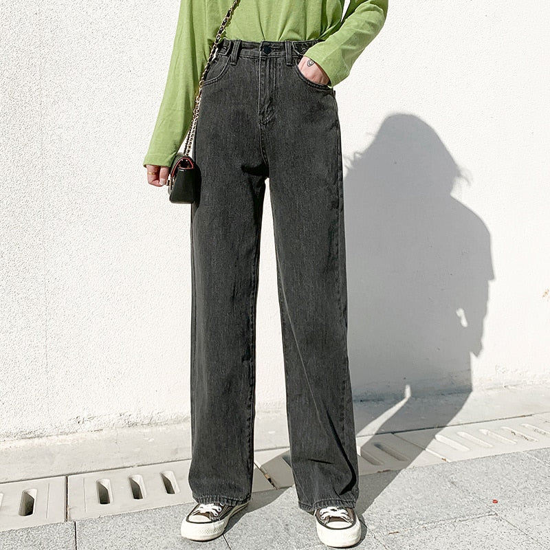 Woman High Waist Denim Pants