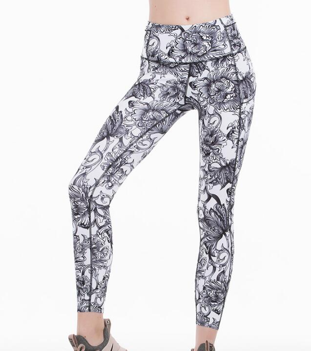 Women Pocket High Waist Sports Tight Leggings
