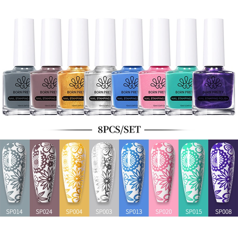 10ml Stamping Nail Polish Set