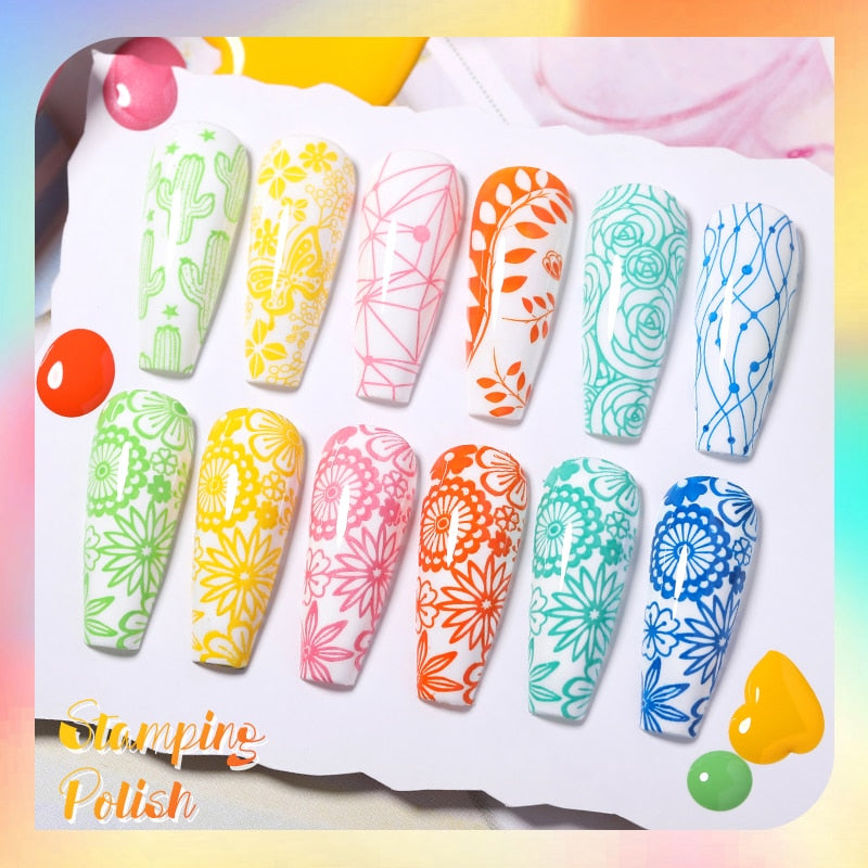 10ml Stamping Nail Polish Set