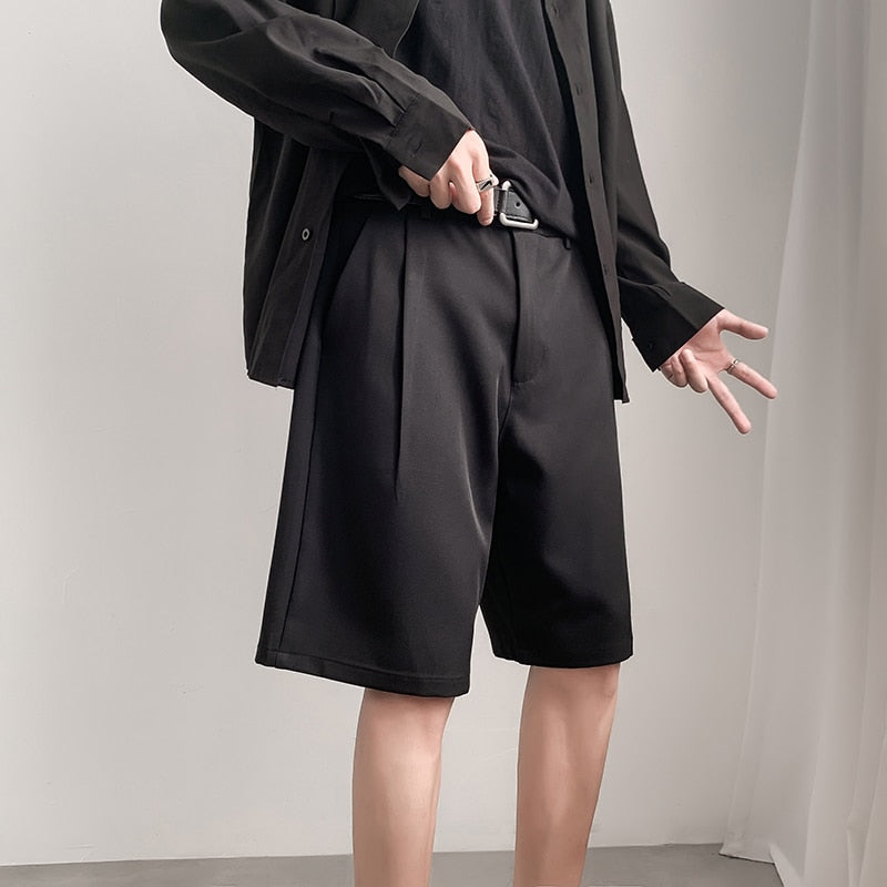 Summer Men's Straight Fit Knee-Length Short