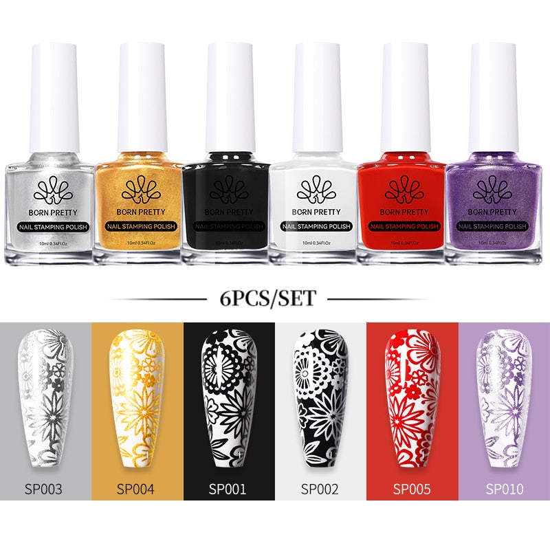 10ml Stamping Nail Polish Set