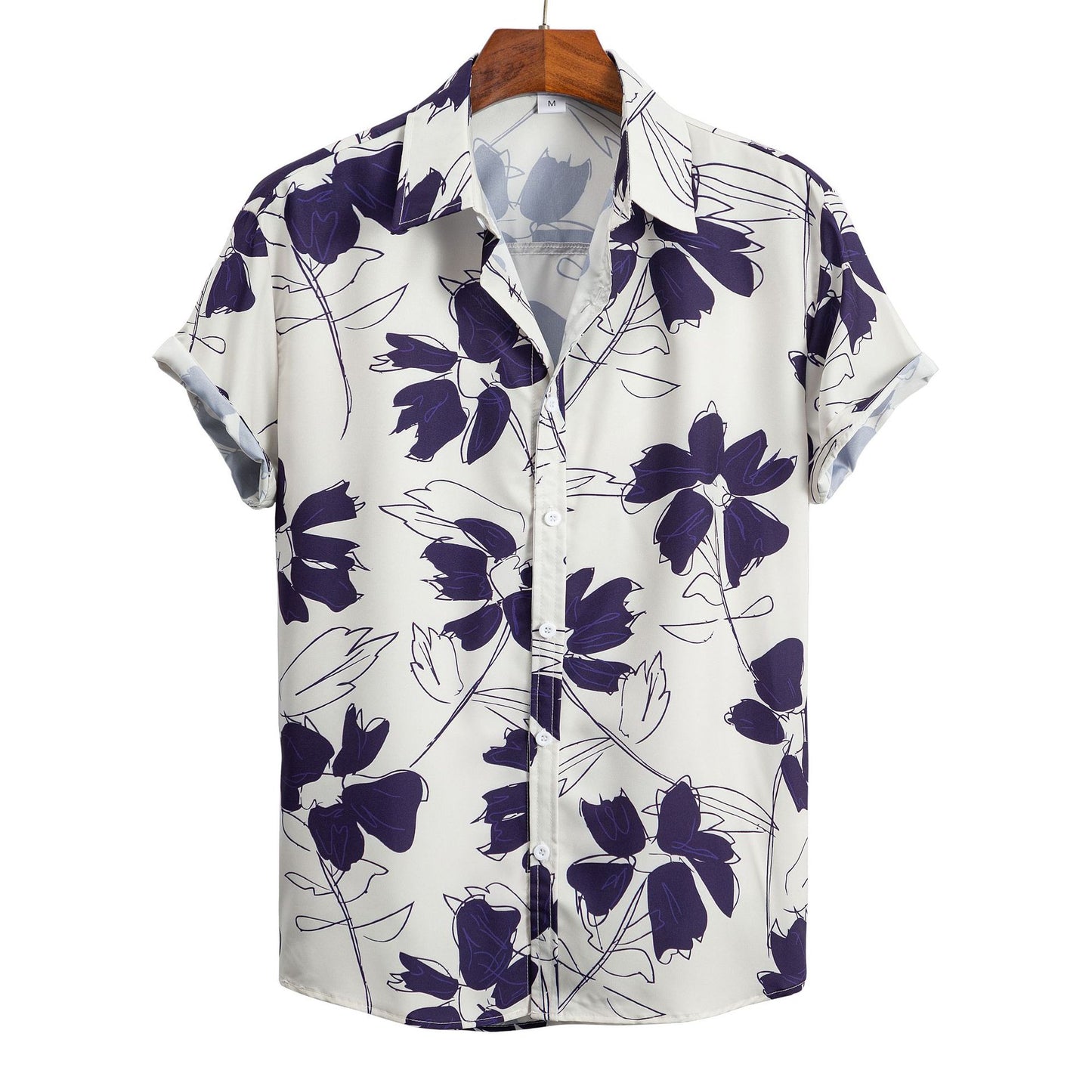 Men Short Sleeve 3D Printed Shirt