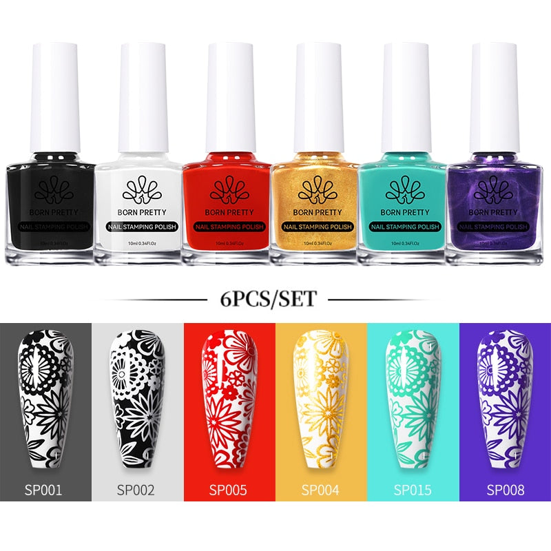 10ml Stamping Nail Polish Set