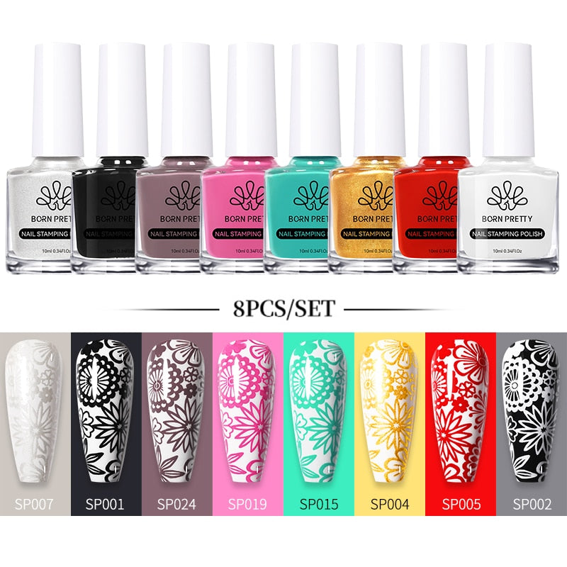 10ml Stamping Nail Polish Set