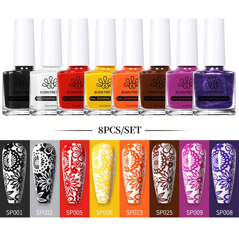 10ml Stamping Nail Polish Set