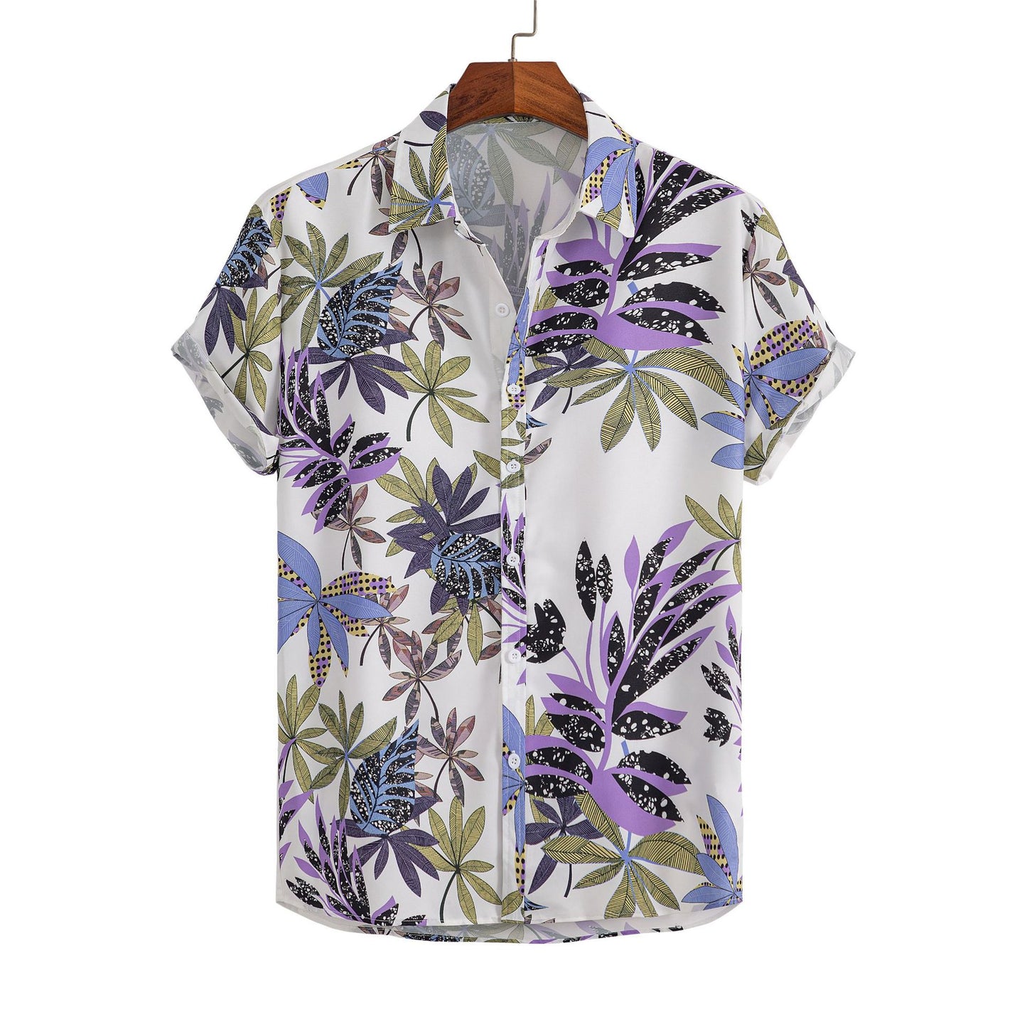 Men Short Sleeve 3D Printed Shirt