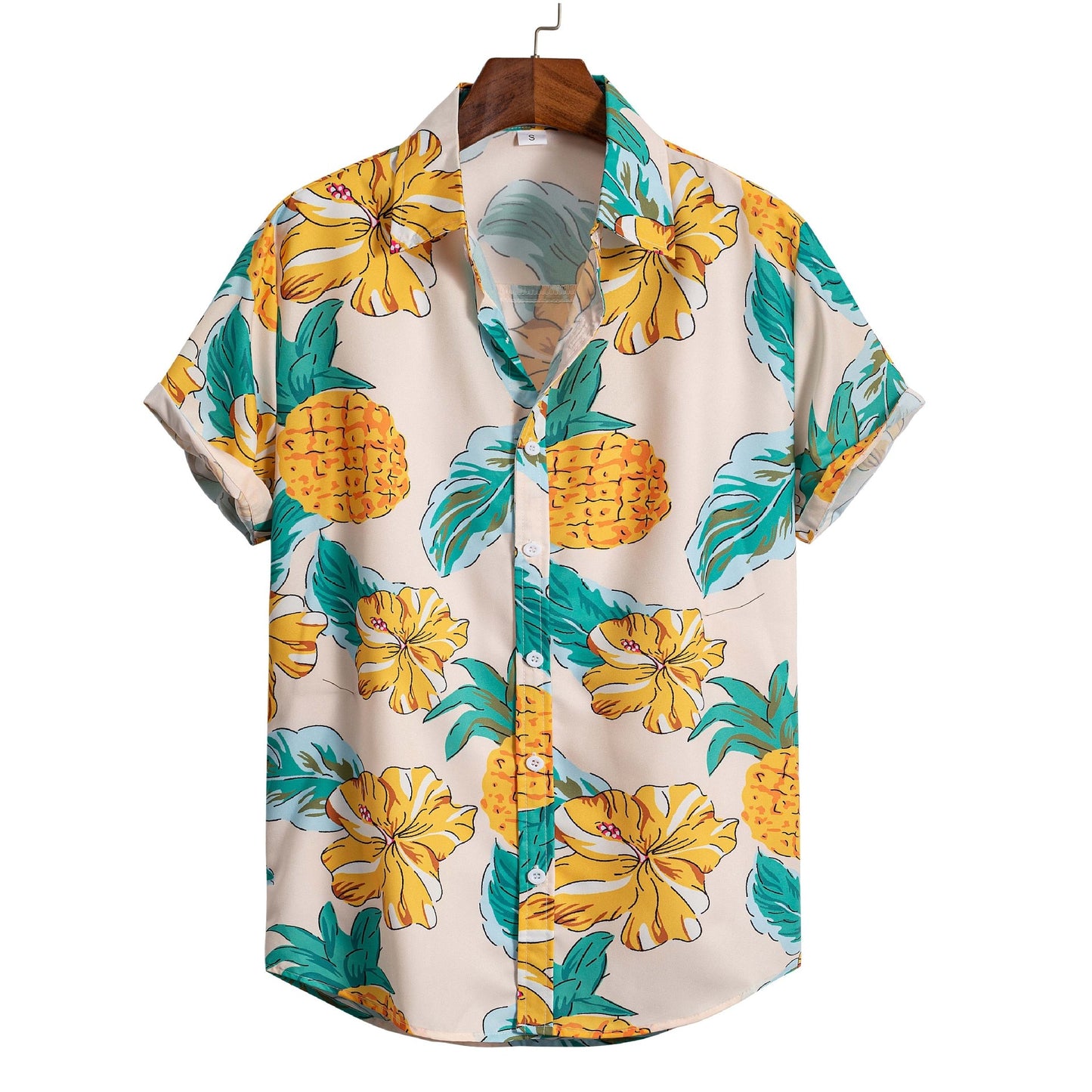 Men Short Sleeve 3D Printed Shirt