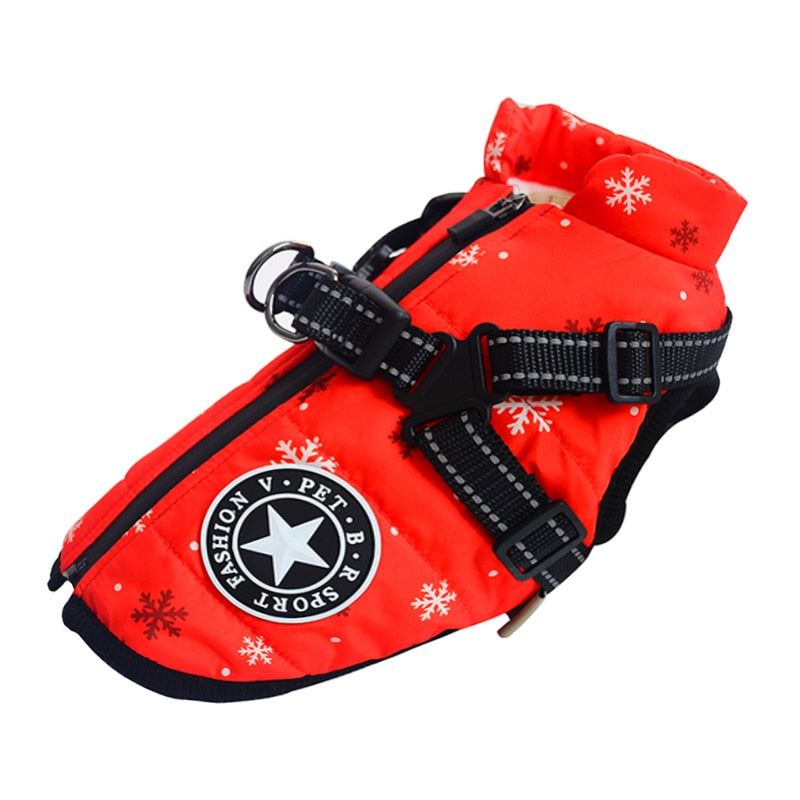 New Harness Winter Warm Dog Clothes