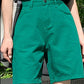 Summer High Waist Pockets Wide Leg Denim Shorts