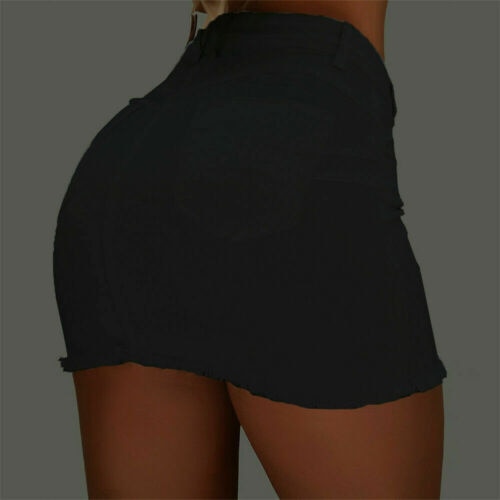 KREYOL DENIM JEAN MINI SKIRT