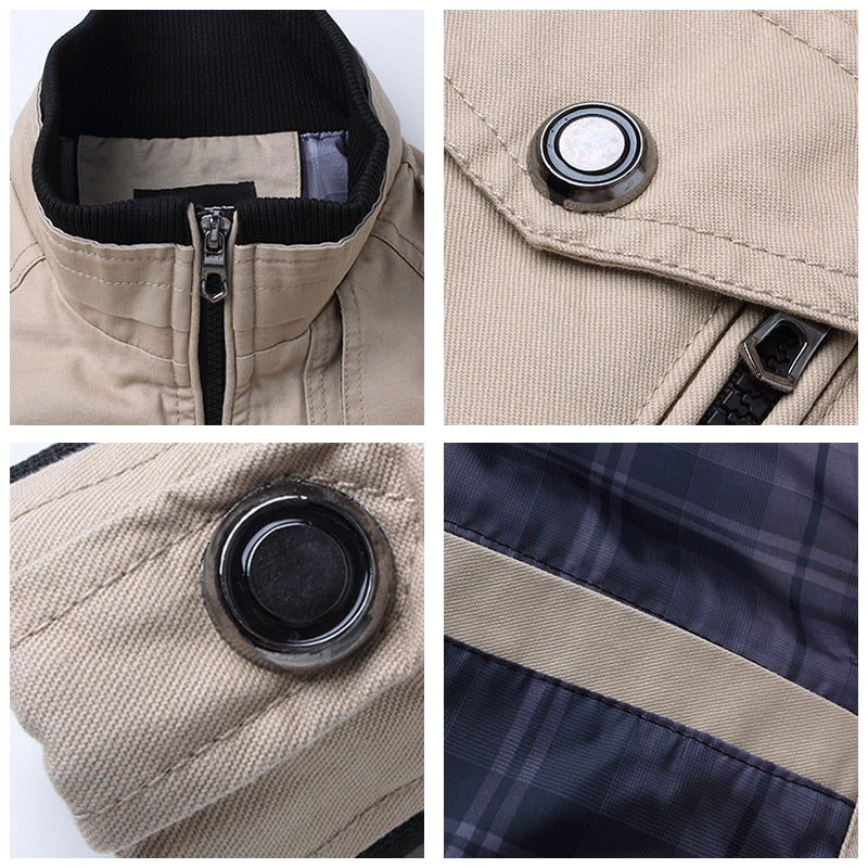 Men Fashion Slim Bomber Windbreaker Jackets