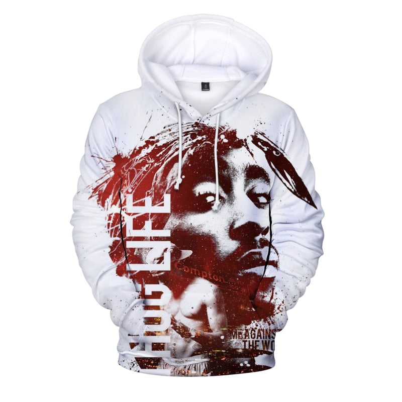 Tupac 3D Unisex Hoodie