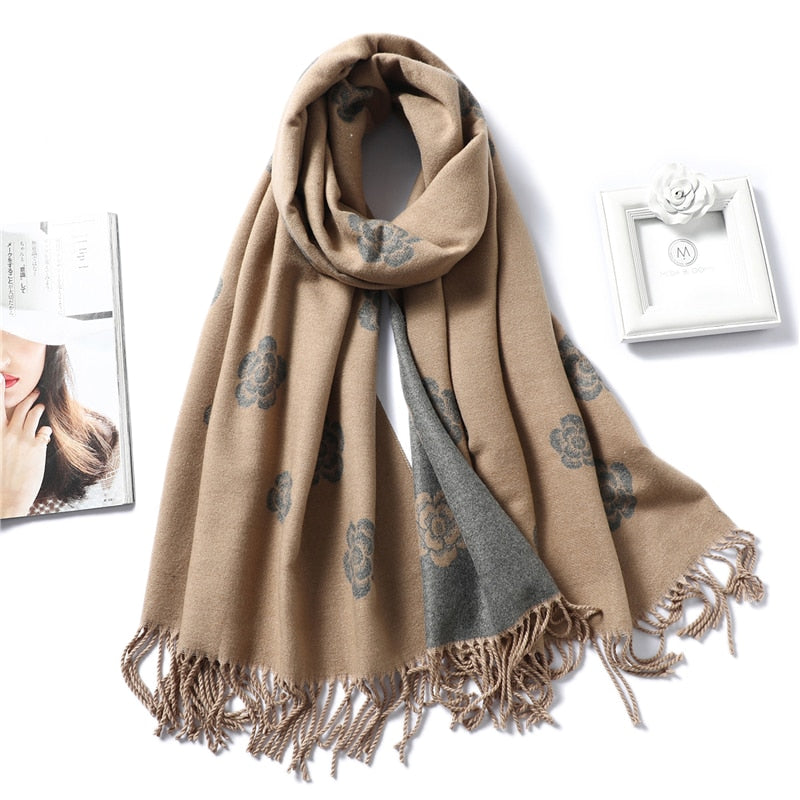 Kreyol Women Thick Warm Scarf