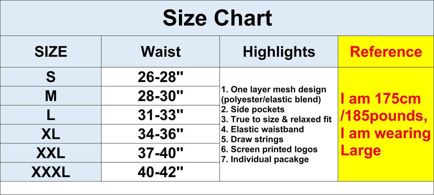 GYM Workout Mesh One Layer Shorts