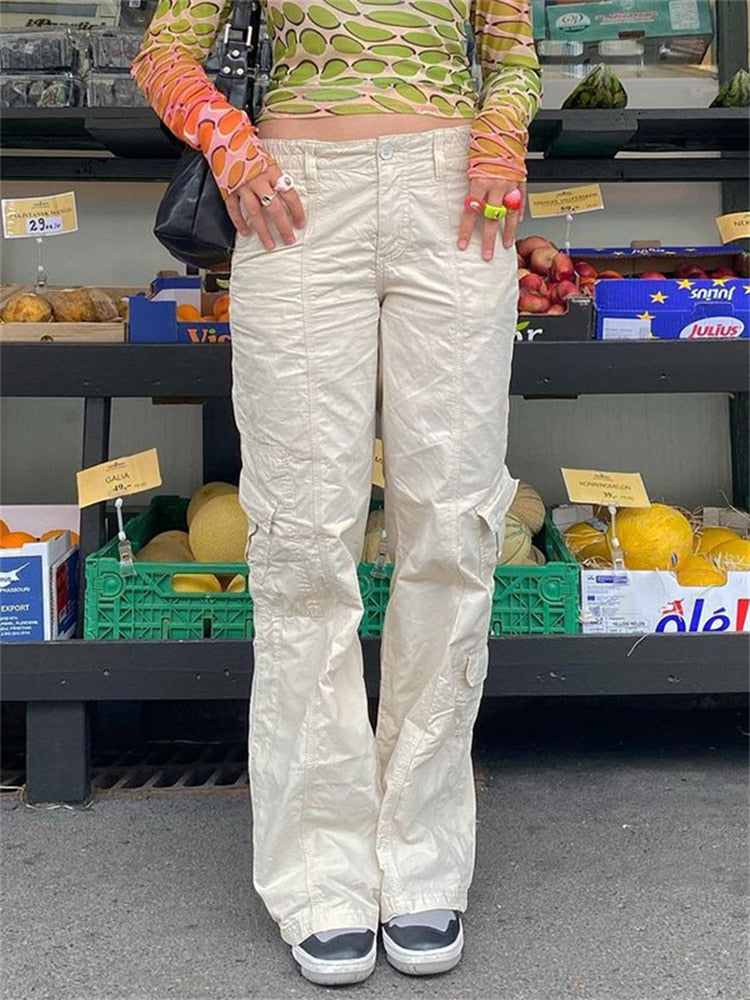 Low Waisted Fashion Denim Trousers