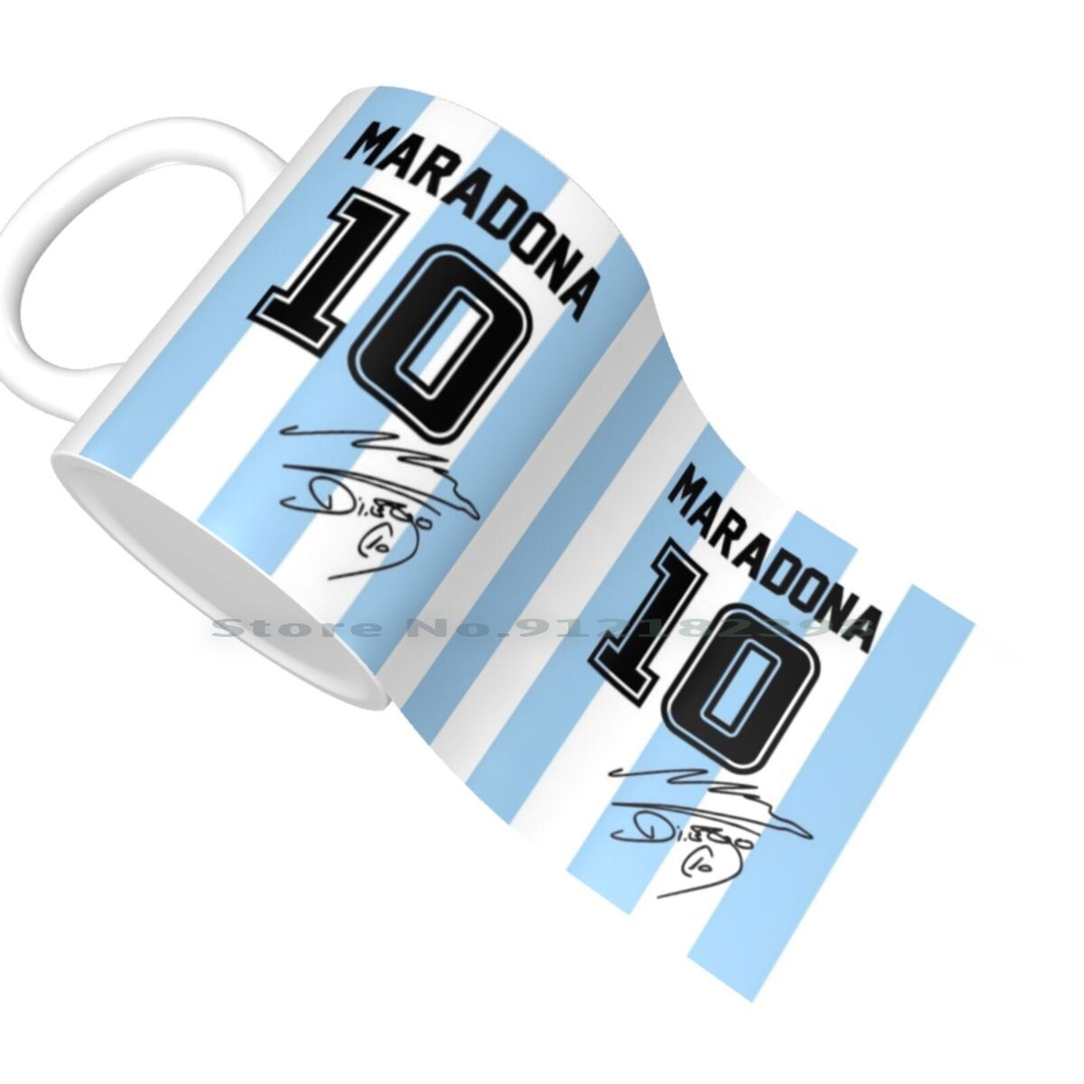New Maradona Jersey Ceramic Mugs