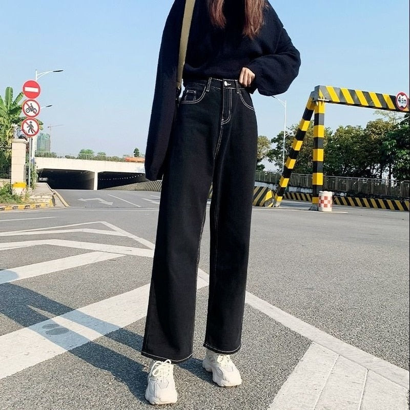 Women All-match Korean Style Mopping Trousers