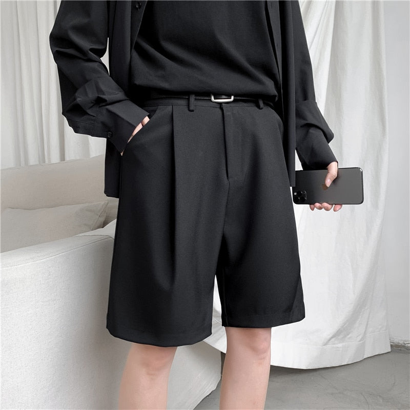Summer Men's Straight Fit Knee-Length Short