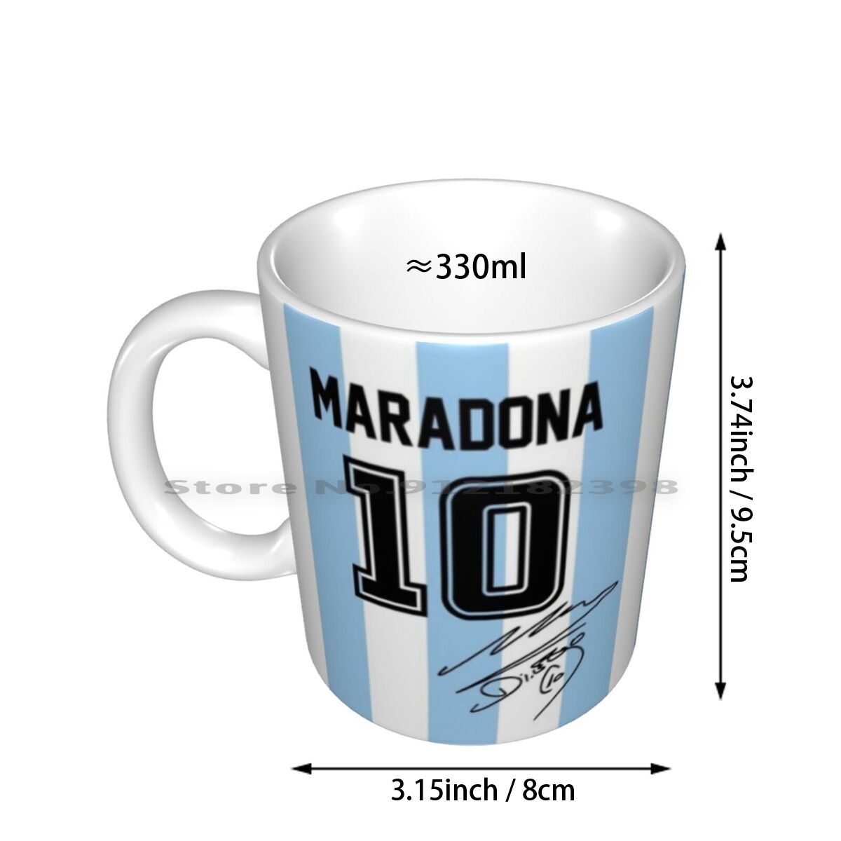 New Maradona Jersey Ceramic Mugs