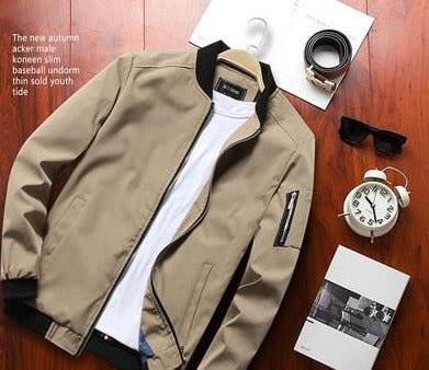Men's Bomber Zipper Jacket