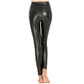Women Black Stretchy Push Up High Waist Pants