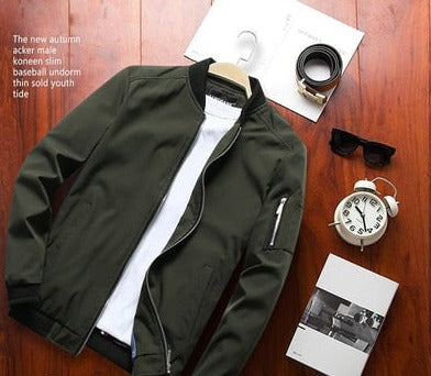 Men's Bomber Zipper Jacket