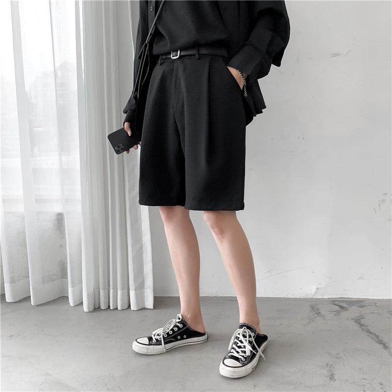 Summer Men's Straight Fit Knee-Length Short