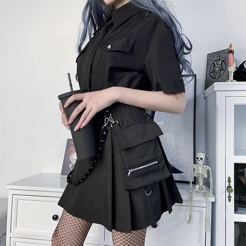 New  Streetwear Black Skirt