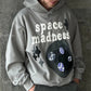 3D Skull Puff Print Hoodies