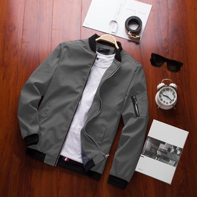 Men's Bomber Zipper Jacket