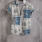 Men Short Sleeve 3D Printed Shirt