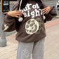 3D Skull Puff Print Hoodies