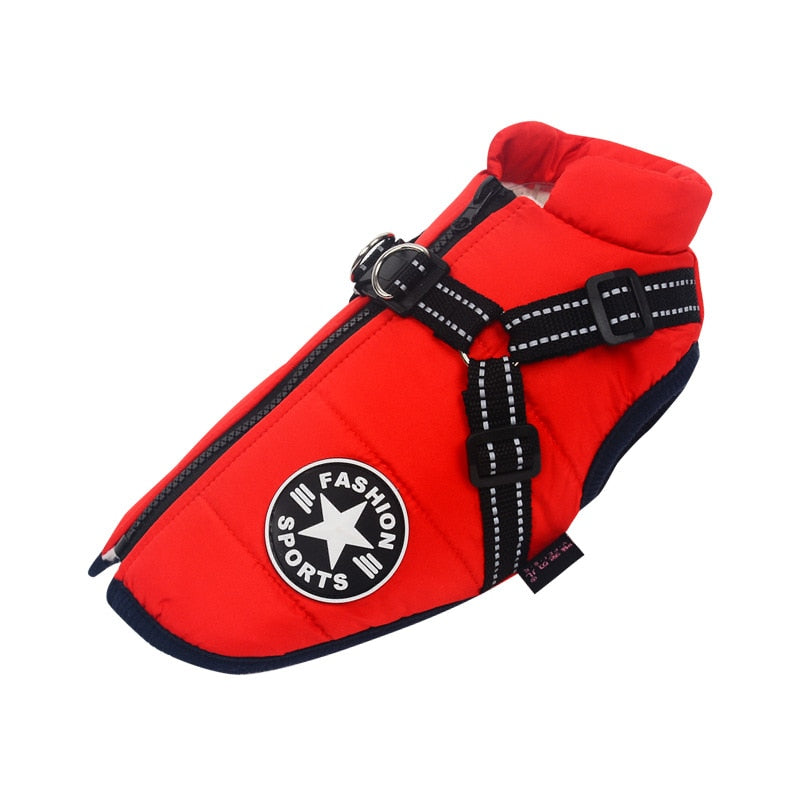New Harness Winter Warm Dog Clothes