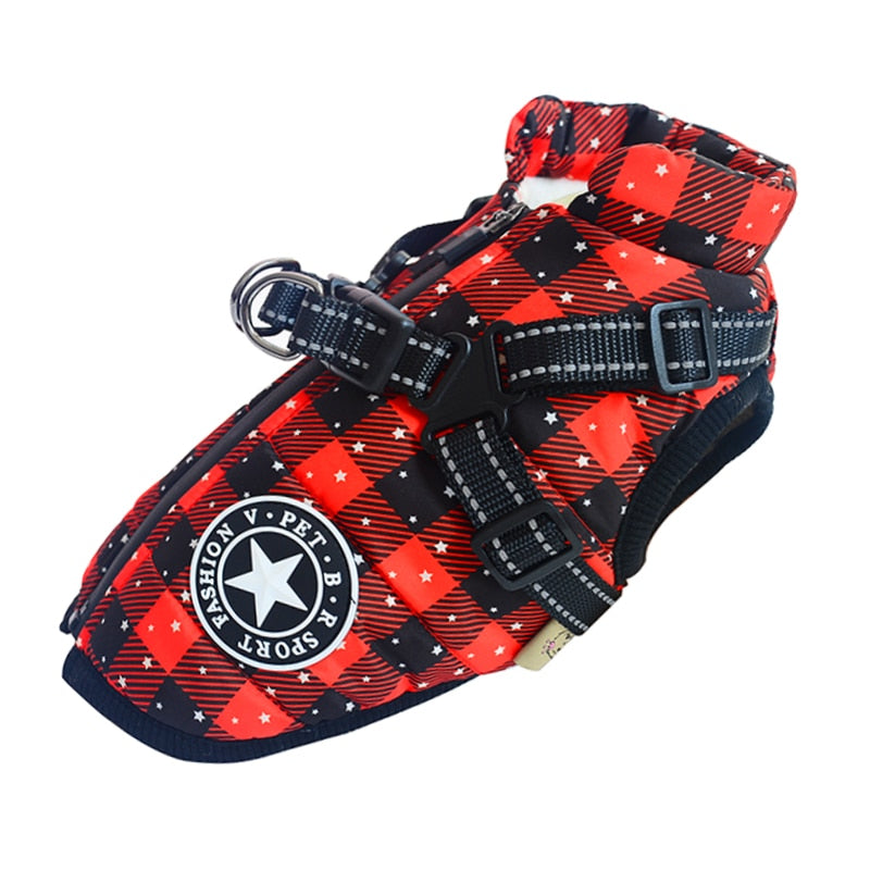 New Harness Winter Warm Dog Clothes