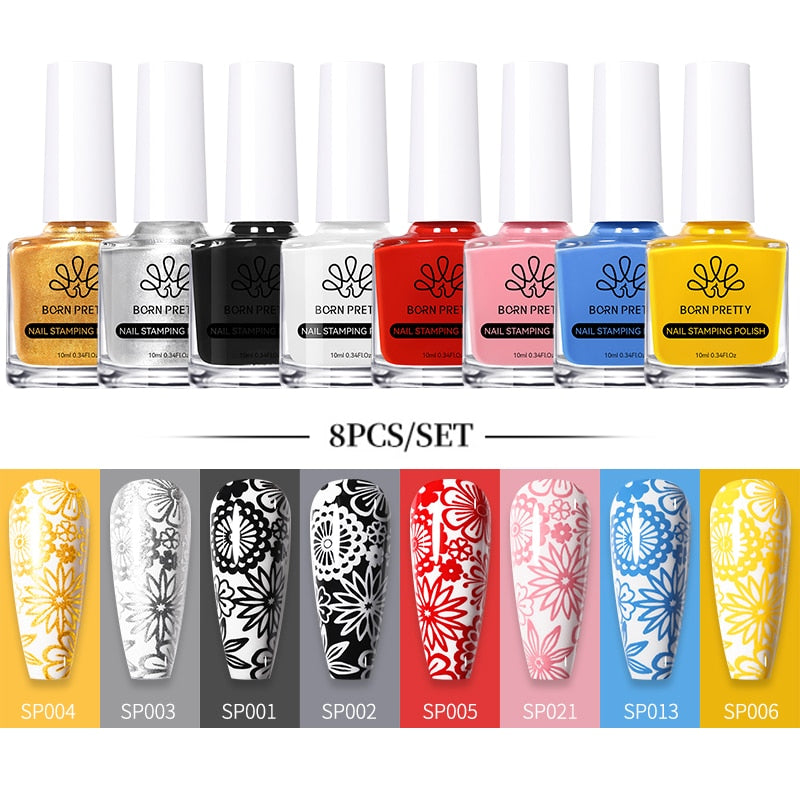 10ml Stamping Nail Polish Set