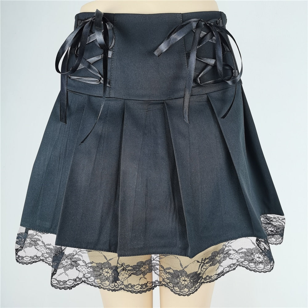 New  Streetwear Black Skirt