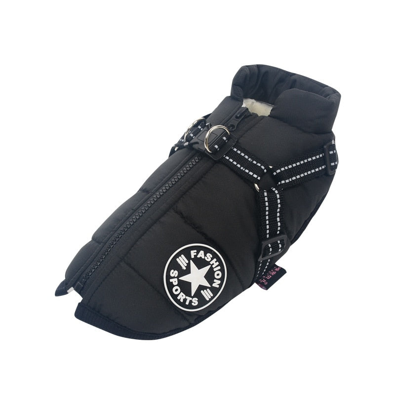 New Harness Winter Warm Dog Clothes