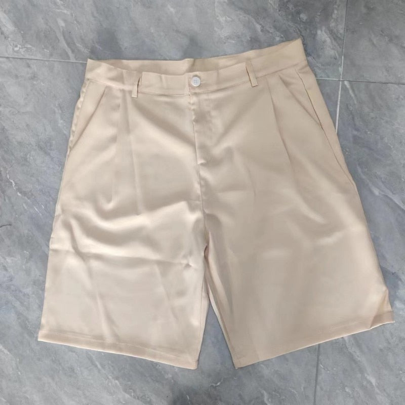 Summer Men's Straight Fit Knee-Length Short