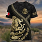 Men Fashion 3D Eagle Pattern Short Sleeve Oversized T-shirt