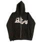 2022 Winter American Y2k High Street Red Black Hoodie