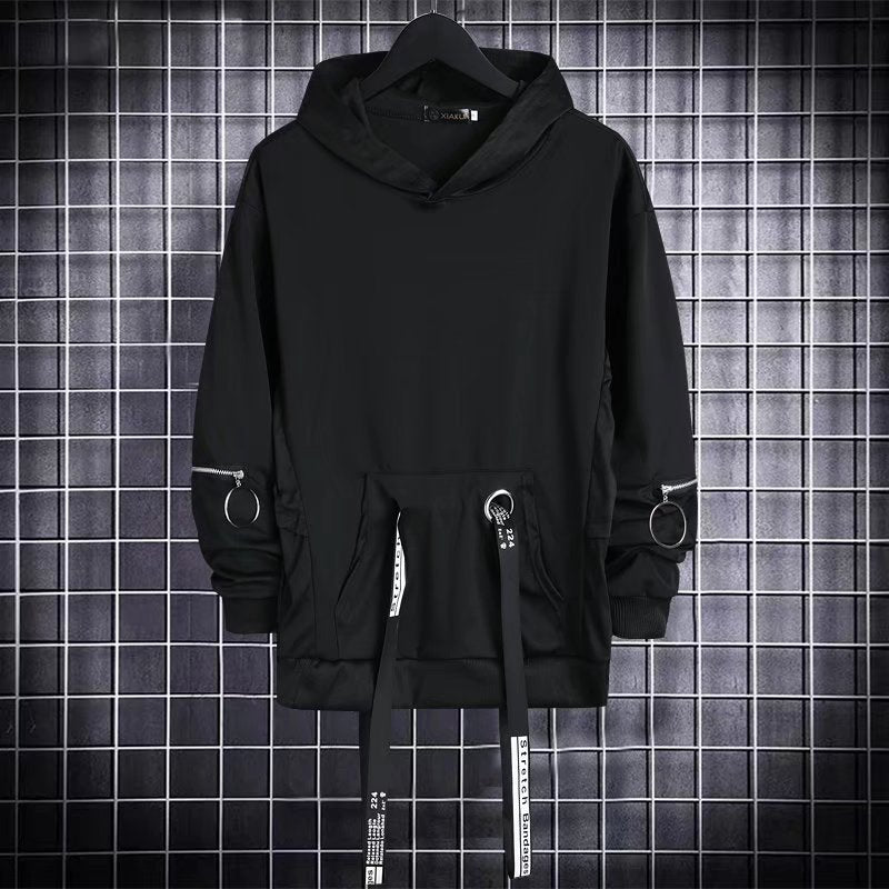 Autumn Men's Casual Black Hoodies