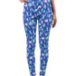 Womens Graffiti Style Slim Stretch Trouser