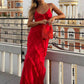 Women Elegant Deep V Neck Dress