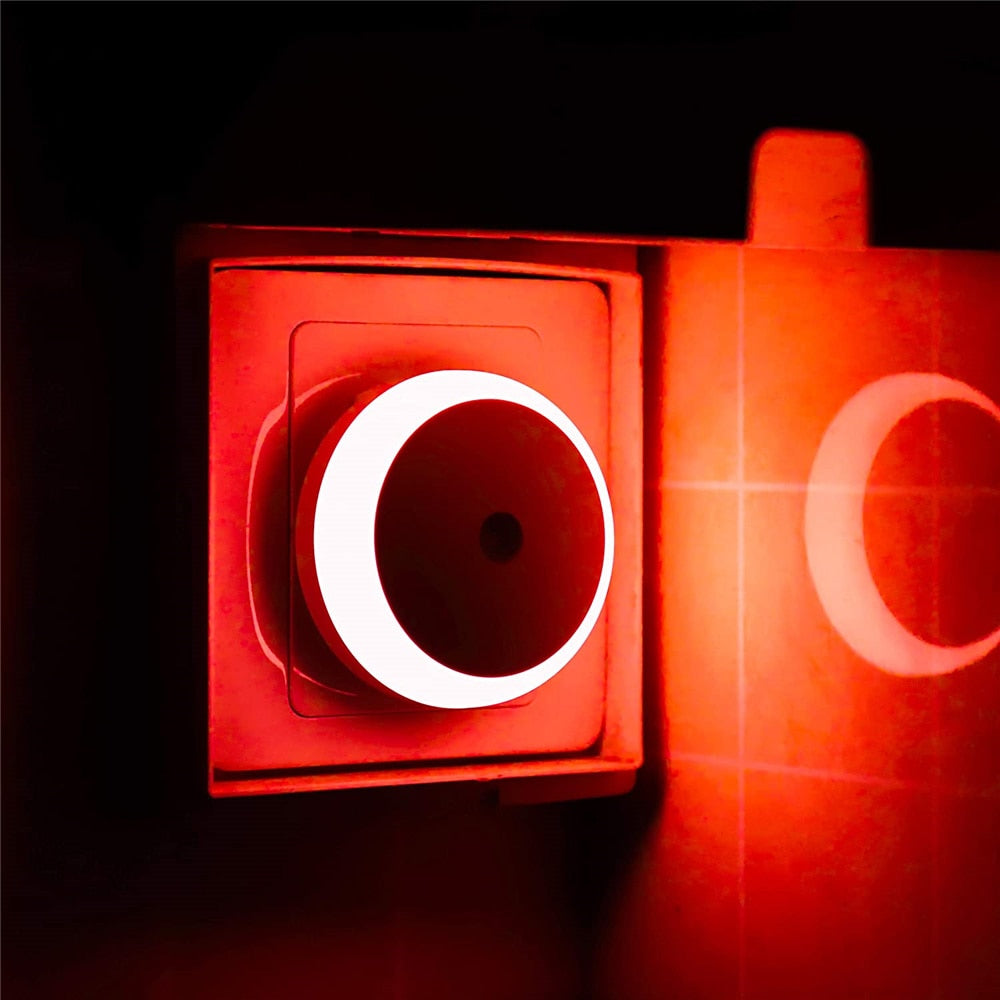 New Sensor Round Plug Wall Night Lamp