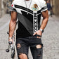 Men Fashion 3D Eagle Pattern Short Sleeve Oversized T-shirt