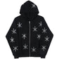 2022 Winter American Y2k High Street Red Black Hoodie