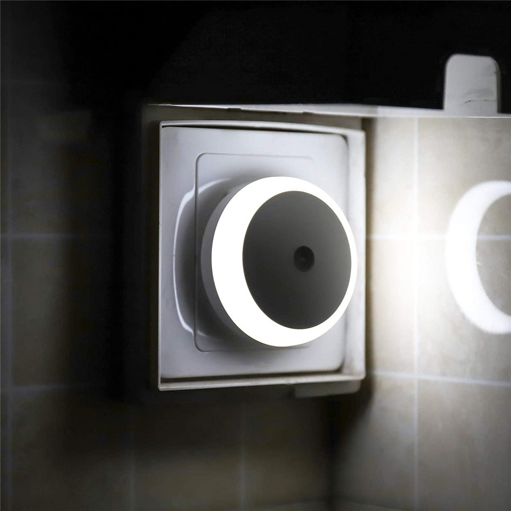 New Sensor Round Plug Wall Night Lamp
