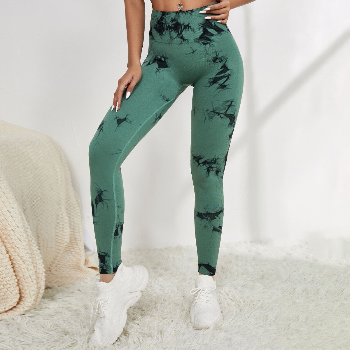 New  Seamless Tie Dye Leggings