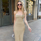 New  Sexy Sleeveless Midi Dress